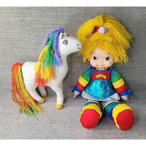 Hallmark 2015 Rainbow Brite & Starlite Horse Posable Plush Retro Plush Animals